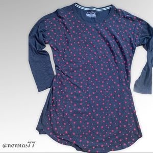 VICTORIA'S SECRET grey long sleeve sleep shirt